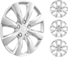 VEVOR Wheel Rim Cover Hubcaps, 16 in Diameter, Sturdy & Durable Scratch-Resistant Hubcap with Snap & Valve Nozzle Hole, ABS & PC Hubcap with High Rigidity & Less Wind Drag, Fits for All Weather Use