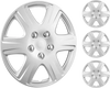 VEVOR Wheel Rim Cover Hubcaps, 15 in Diameter, Sturdy & Durable Scratch-Resistant Hubcap with Snap & Valve Nozzle Hole, ABS & PC Hubcap with High Rigidity & Less Wind Drag, Fits for All Weather Use