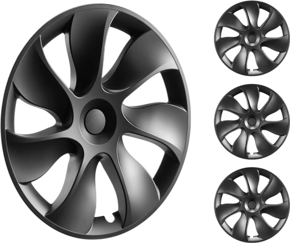 VEVOR Wheel Rim Cover Hubcaps, 19 in, 2021-2023 Model Y Fully Fit Hubcap with Snap, Guard Tape & Valve Nozzle Hole, ABS & PC Hubcap with High Rigidity & Less Wind Drag, Fits for All Weather Use
