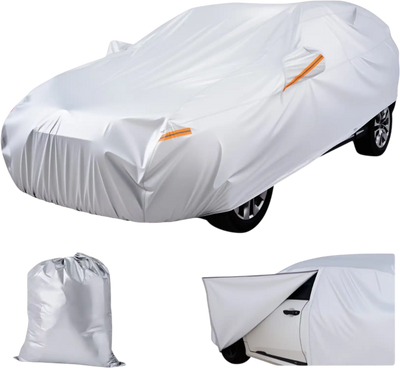 Vevor Car Cover Dodge Challenger Full Size Sedan Waterproof All-Weather Silver New