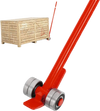 VEVOR 3T Prylever Bar 6600 Lbs Capacity Steel Pry Lever Bar Heavy Duty with Wheels Prylever with 5FT Length Handle 1.5m
