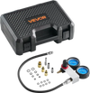 VEVOR Engine Cylinder Compression Tester Kit, Pressure Gauge Range of 0-100 PSI, Automotive Leak Down Tester Kit with 4 Adapters & Air Fittings, Pressure Check & Leakage Rate Test on Cars, Motorcycles