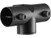 VEVOR Diesel Heater Connector, 2.32 inch Diesel Heater Duct Connector Accessories, T-shape 3 Way Air Vent Connectors with 2 90° Rotatable Valves, Black Joint Connectors for 2KW Diesels Heaters