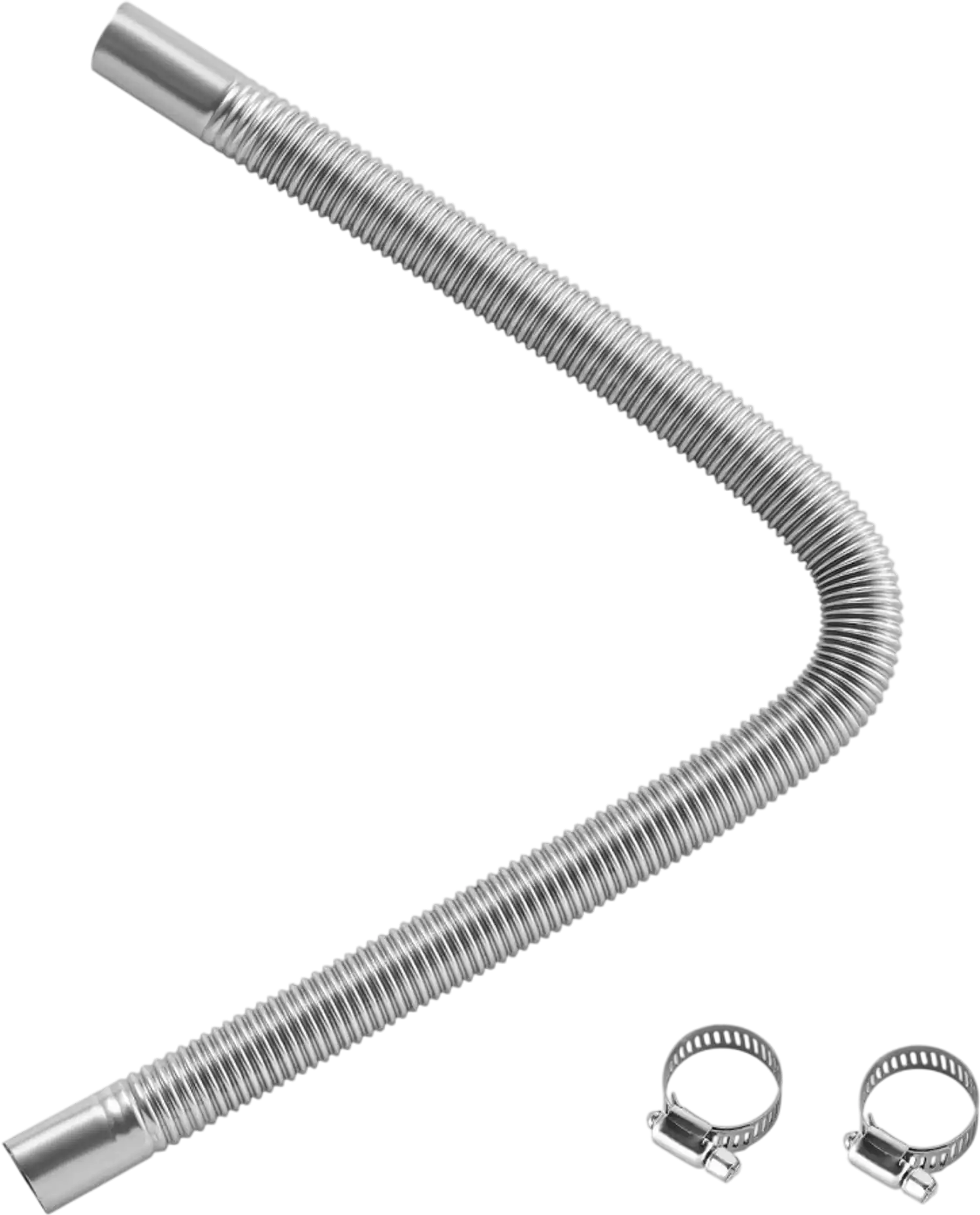 Vevor Exhaust Hose Diesel Heater Flexible Exhaust Pipe with 2 Clamps 23.6