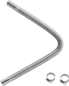 VEVOR Exhaust Hose, 23.6 inch Diesel Heater Flexible Exhaust Pipe, Stainless Steel Exhausts Hoses with 2 Hose Clamps, Air Diesel Parking Heater Exhausts Hoses Line for 2KW 5KW 8KW Diesels Heaters