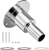 VEVOR Thru Hull Exhaust Skin Fitting, 0.94 inch Diesel Heater Exhaust Skin Fitting, Straight Thru Hull Exhausts Skins Fits Kit with Screws, Nuts & Gasket for Diesel Heaters, 316 Stainless Steel