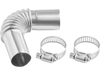 VEVOR Exhaust Pipe Tube Elbow Connector, 0.98 inch Diesel Heater Exhaust Elbow, Air Parking Heater Exhausts Pipe Tube Elbows Connector 2 Clamps for 2KW 5KW 8KW Diesel Heater, 201 Stainless Steel