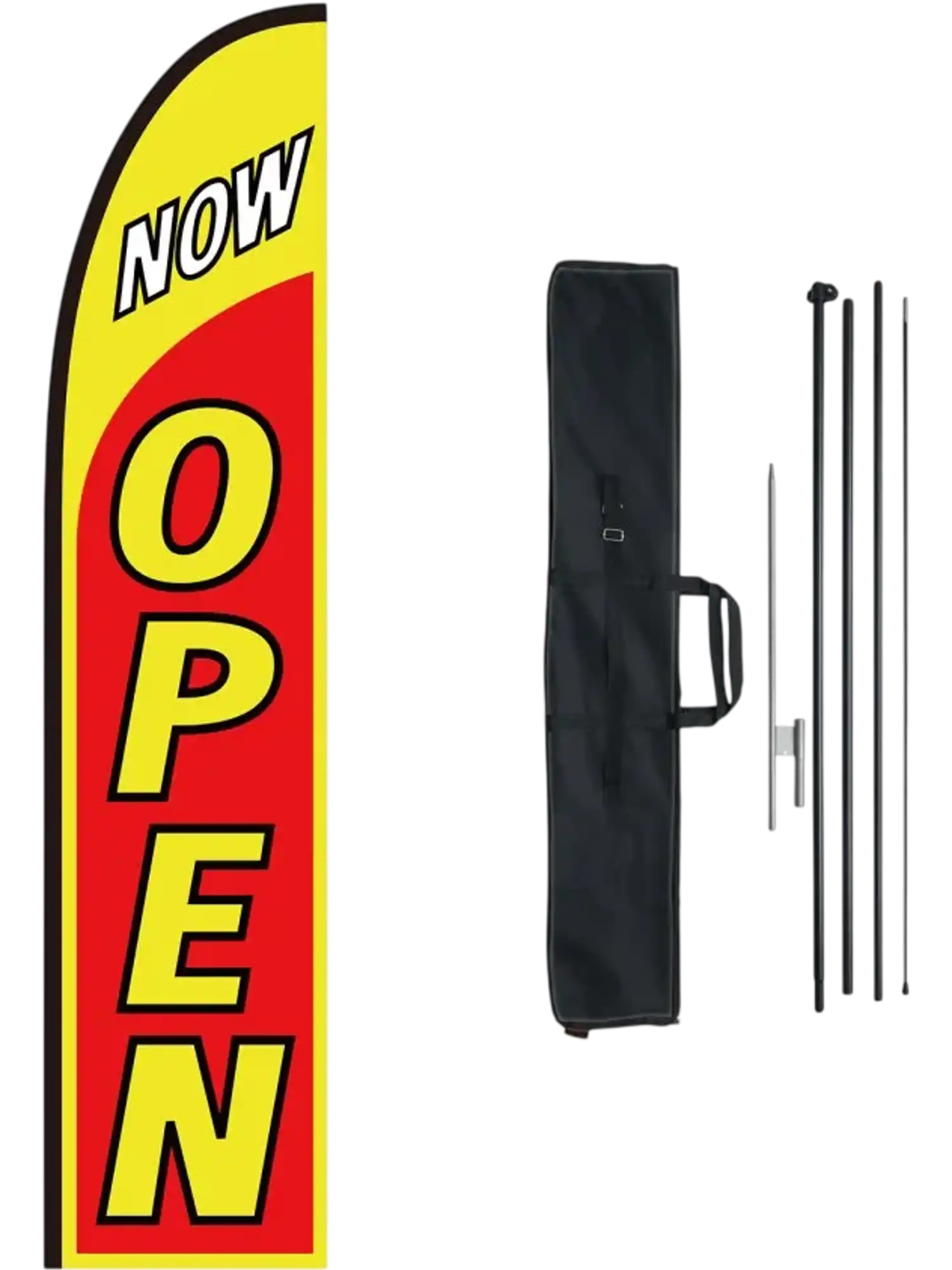Vevor Advertising Flag Open Flag with Pole Kit 16.3' New