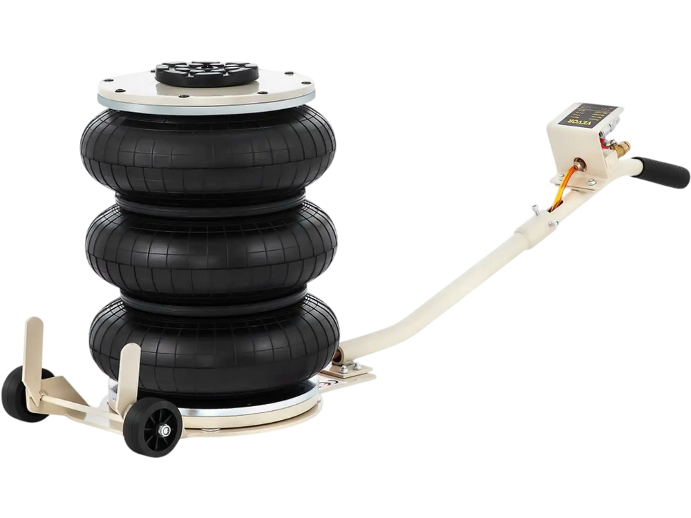 VEVOR Pneumatic Jack, 5 Ton/11023 lbs Triple Bag Air Jack, Lifting Height 6.3-15.75 Inch, Inflatable Car Jack with Long Handle, Lifter Pneumatic Air Jack for Garage Car Lifting Repair