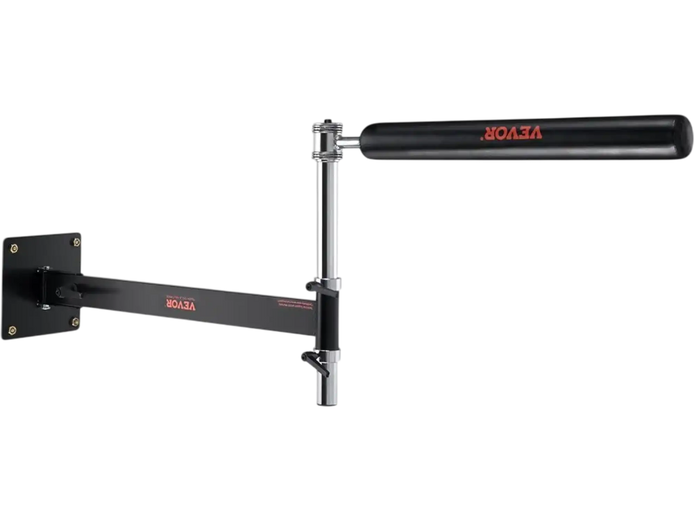 VEVOR Wall Mount Boxing Spinning Bar, Adjustable Punching Spinning Bar, Boxing Speed Trainer with Gloves, Black Reflex Boxing Bar, Boxing Training Equipment for Kickboxing, MMA, Stress Relief, Fitness