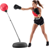 VEVOR Punching Bag, Reflex Boxing Bag for Kids & Adults, Height Adjustable Free Standing Strike Bag Set with Boxing Gloves & Stand, Workout Speed Bag for Home Gym Training, Stress Relief & Fitness