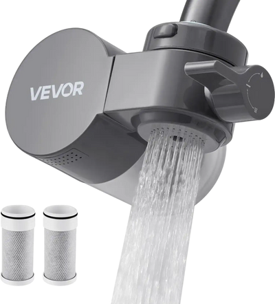 Vevor Faucet Water Filter Horizontal Mount Gray New