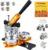 VEVOR Button Maker Machine, 75 mm (3 inch) Badge Punch Press Kit, Children DIY Gifts Pin Maker, Button Making Supplies with 100pcs Button Parts & Circle Cutter & Magic Book