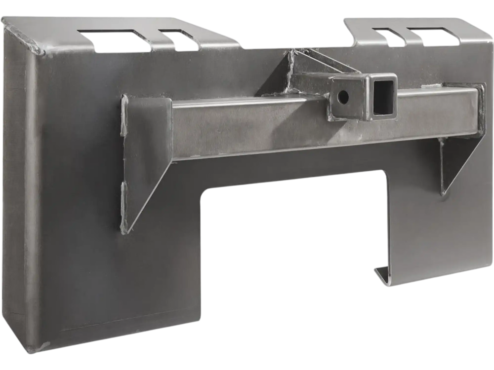 VEVOR Skid Steer Attachment Plate, 1/4" Thick Skid Steer Mount Plate with 2.28" Hitch Receiver, 3000 LBS Quick Attachment Loader Plates, Compatible with Deere, Kubota, Bobcat, Mahindra Steer, Tractor