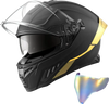 VEVOR Full Face Motorcycle Helmets, Dual-Visor Motorcycle Street Bike Helmet, Lightweight Comfortable Motocross Dirt Bike Helmet for Adults Men and Women - DOT & ECE Approved (M Size)