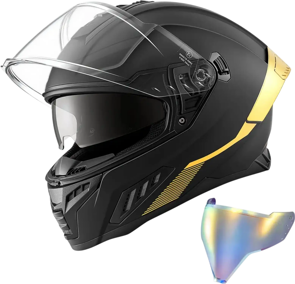 VEVOR Full Face Motorcycle Helmets Dual-Visor Motorcycle Street Bike Helmet Lightweight Comfortable Motocross Dirt Bike Helmet for Adults Men and