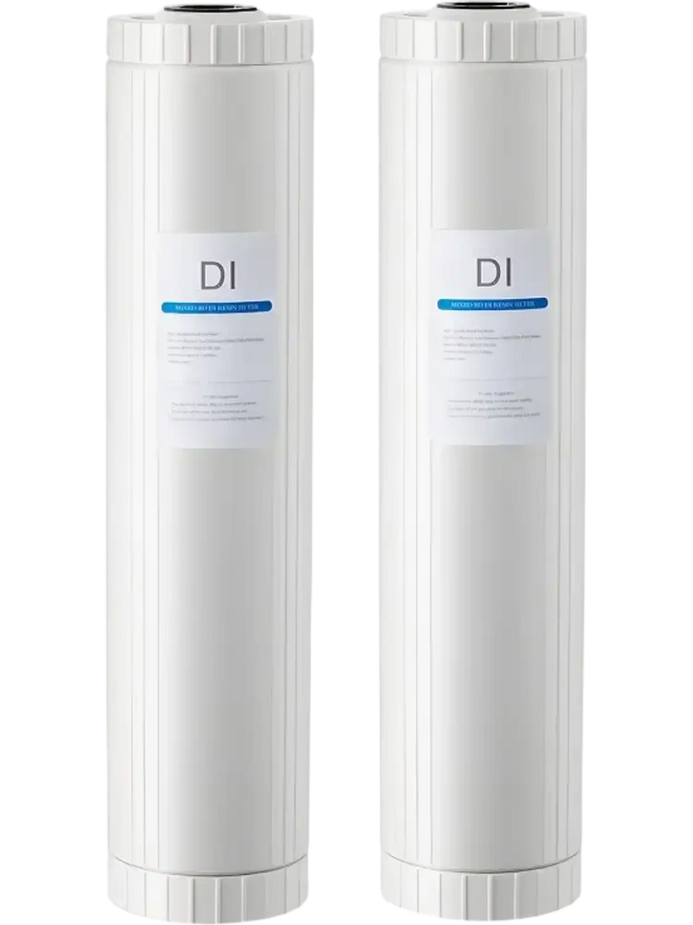 VEVOR Deionized Filter for Spotless Car Wash System, 2 x 4L Mixed-Bed DI Resin Filter Replacement - Compatible with PRS-207SLXC, PRS-TCXC, PRS-TCXC-PT, PRS-207XCGB Deionized Water System