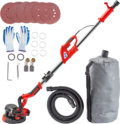Vevor Drywall Sander 850W Foldable Variable Speed with Vacuum Bag New