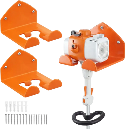 Vevor Trimmer Rack Wall-Mounted Garden Power Tool Hanger 2-Pack 5.9