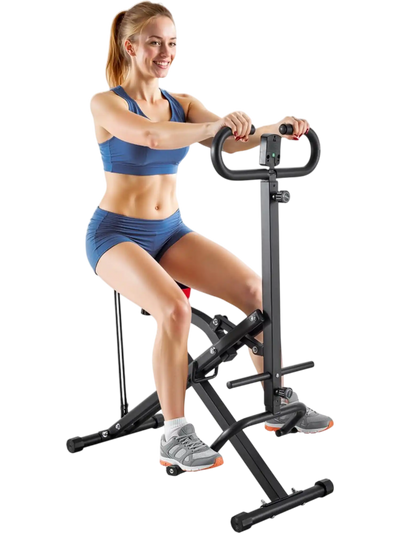 Vevor Squat Machine Foldable Deep Squat Rowing Glute Trainer Black New