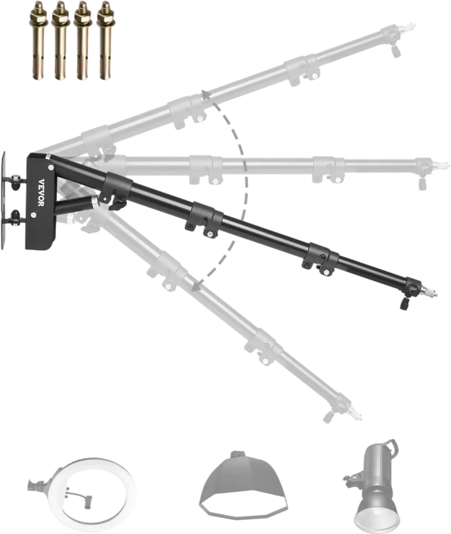 Vevor Wall Mount Boom Arm Light Stand 39.37