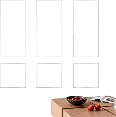 Vevor Wall Molding 3-Pack Paintable Waterproof Wainscoting Panels Kit White 24x54