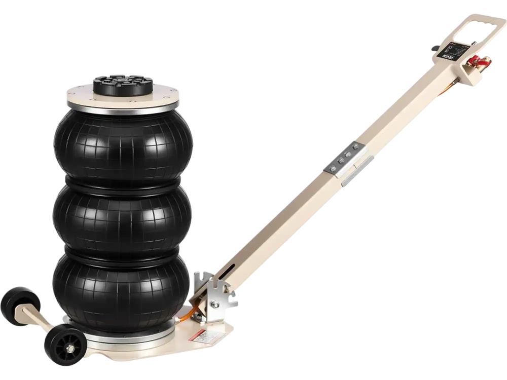VEVOR Air Jack, 3 Ton/6613 lbs Triple Bag Air Jack, Airbag with Six Steel Pipes, Lift Up to 17.7 inch/450 mm, 1-6 s Fast Lifting Pneumatic with Adjustable Long Handle for Car, SUV, Pickup Truck Repair