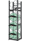 VEVOR Refrigerant Tank Rack, with 3 x 30lbs and Other 3 Small Bottle Tanks, Cylinder Tank Rack 12.79x12.99x47.12 in, Refrigerant Cylinder Rack and Holders for Freon, Gases, Oxygen, Nitrogen