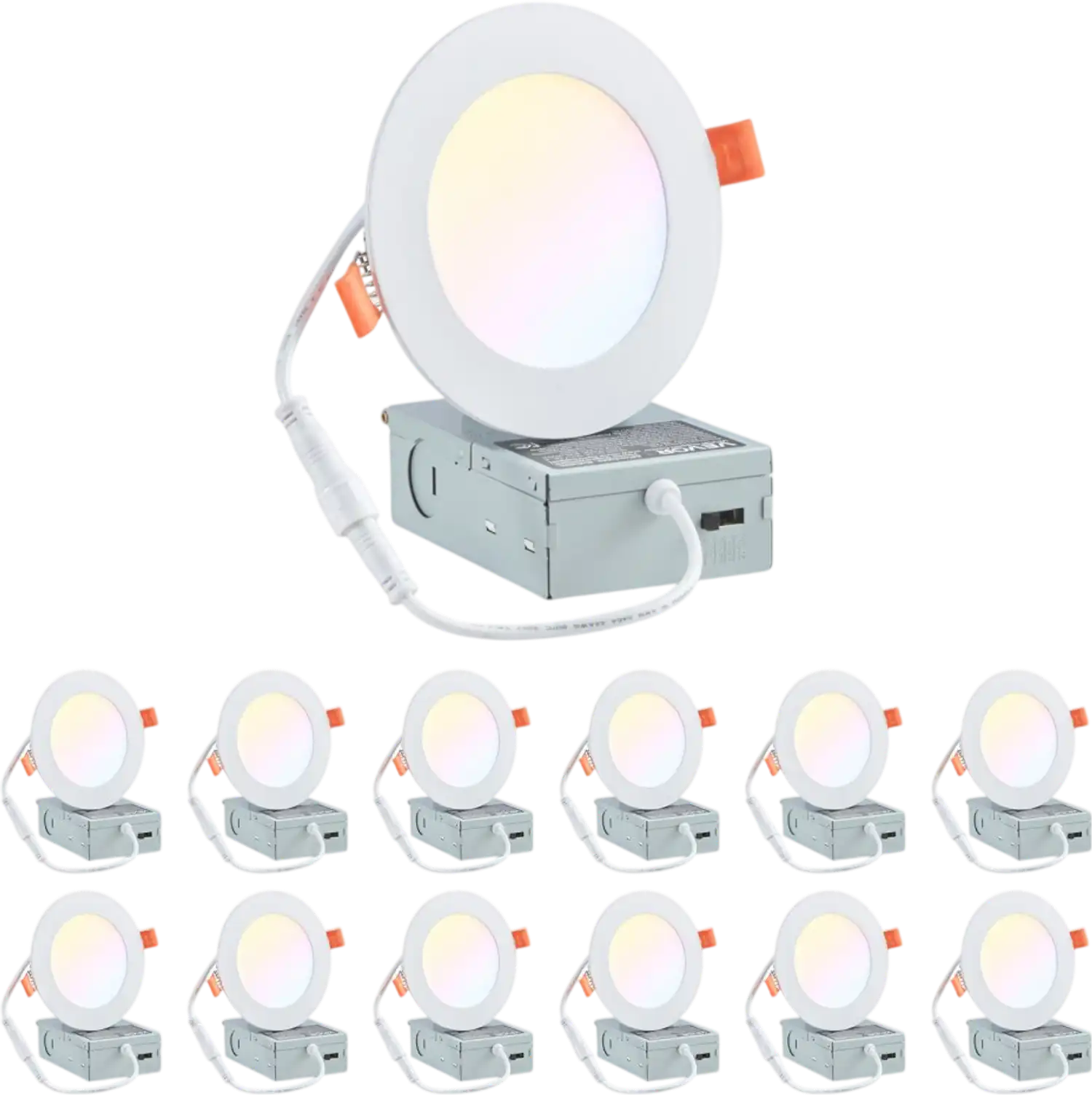 Vevor LED Recessed Ceiling Light 12-Pack 4