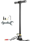 VEVOR PCP Hand Pump, 3 Stage, 30Mpa 4500 PSI High Pressure PCP Air Rifile Filling Stirrup Pump with Oil-Moisture Filter Pressure Gauge, Stainless Steel for Airguns Scuba Tank Paintball Filling Tire