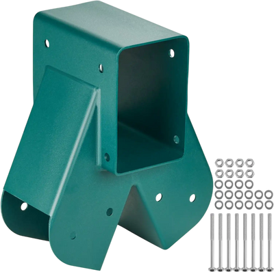 Vevor Swing Set Brackets A-Frame Middle Hardware Kit for 4x4 Legs & 4x6 Beam Green New