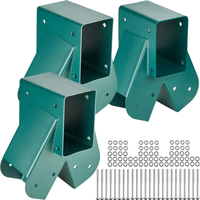 Vevor Swing Bracket A-Frame Middle Swing Set Brackets for 4x4 Legs & 4x6 Beam Green 3-Pc New