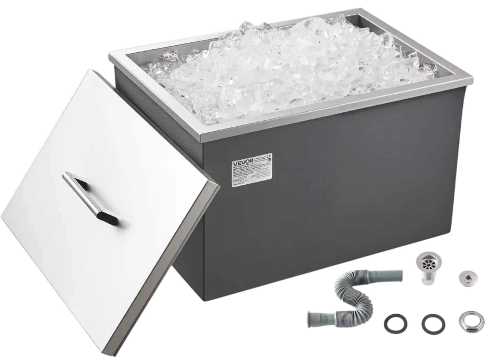 Vevor Drop In Ice Chest 31.7 Qt Stainless Steel Cooler New