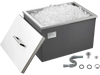 VEVOR Drop in Ice Chest, 20"L x 14"W x 12"H Stainless Steel Drop in Cooler, 31.7 Quart Commercial Ice Bin with Pot Lid for Outdoor Kitchen Patio Bar, Drain-pipe Set Included, for Cold Wine Beer