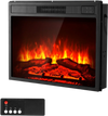 VEVOR Electric Fireplace Insert, 23 inch Recessed and Wall Mounted with Adjustable 3 Flame Brightness Levels & 24h Timer & Remote Control, Indoor Heater w/ Overheat Protection, 5000BTU Black