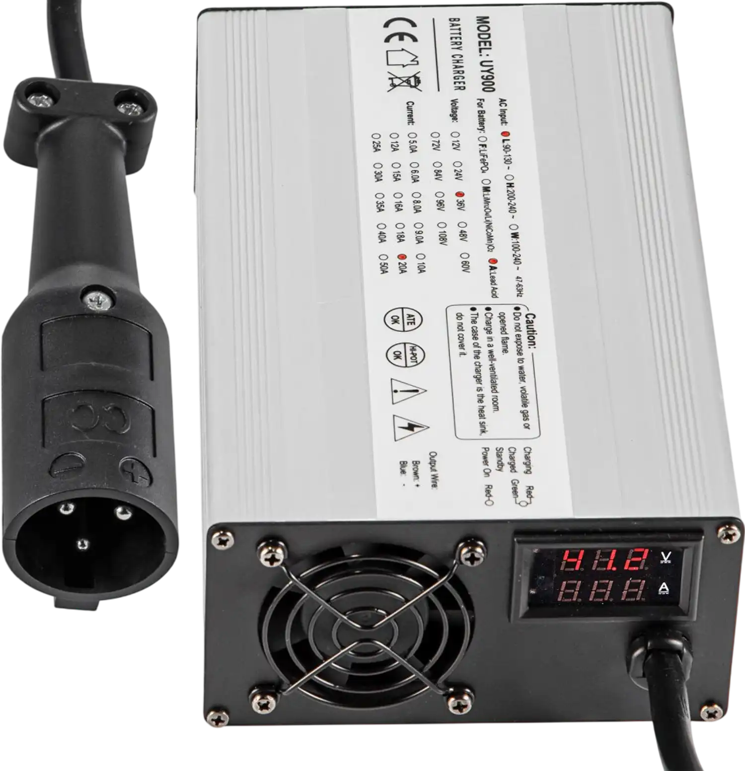 Vevor Golf Cart Battery Charger 48V 15A 3-Pin Round Plug New