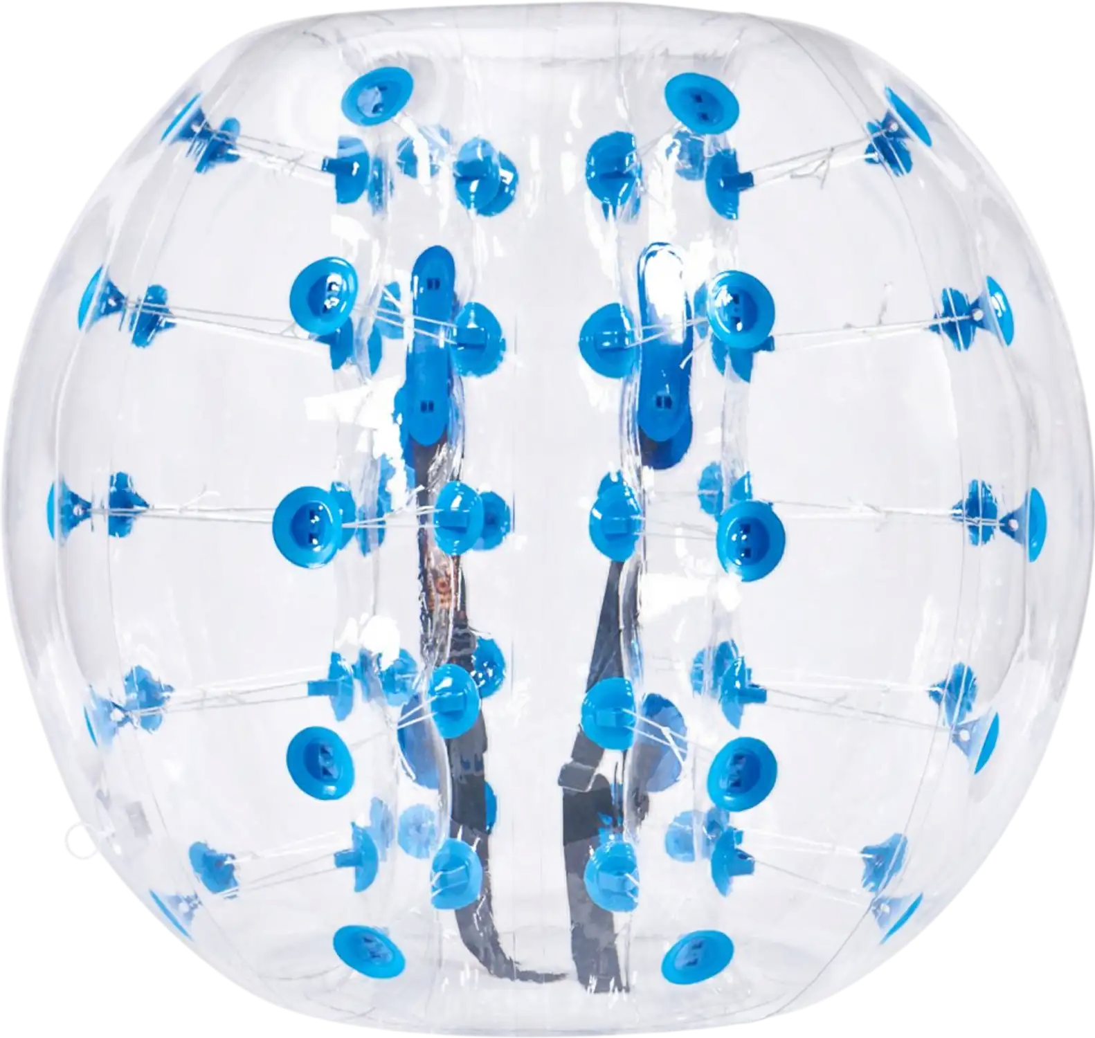Vevor Inflatable Bumper Ball 4' 1.2 m Blue Dot Outdoor Body Sumo Zorb Ball New