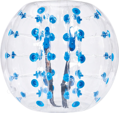 Vevor Inflatable Bumper Ball 4' 1.2 m Blue Dot Outdoor Body Sumo Zorb Ball New
