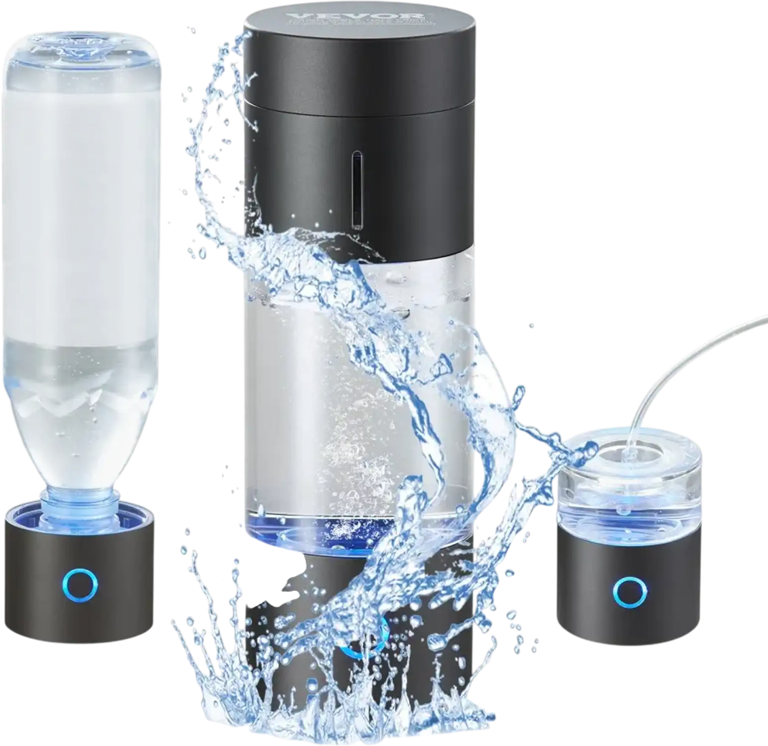 Vevor Hydrogen Water Bottle Portable Hydrogen Rich Water Ionizer 8.1 oz New