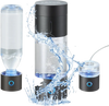 VEVOR Hydrogen Water Bottle Generator, 230 ml / 8.1 oz Capacity Portable Hydrogen Water Maker, SPE Technology Hydrogen Rich Water Ionizer Machine with Nasal Inhalation Tube and Self-Cleaning
