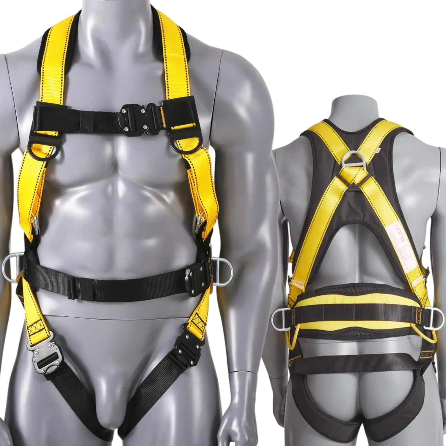 Vevor Safety Harness Full Body Fall Protection Harness with Padding and D-Rings New