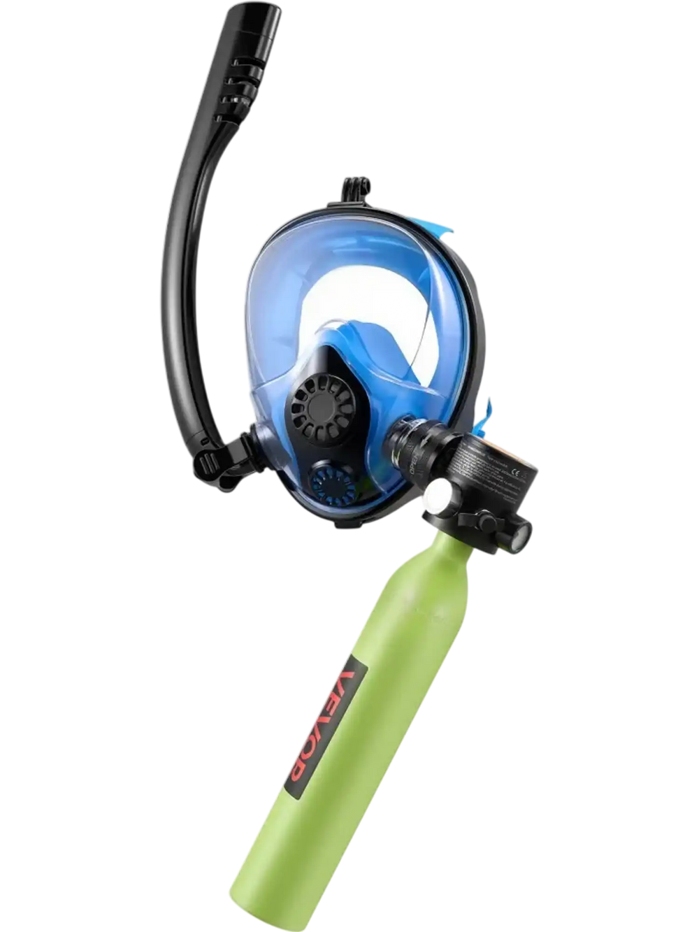 Vevor Mini Scuba Tank 0.5 L Portable Diving Tank with Snorkel Mask New ...