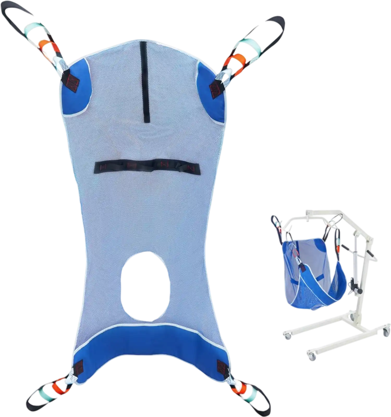 Vevor Patient Lift Sling Full Body with Commode Opening Large New