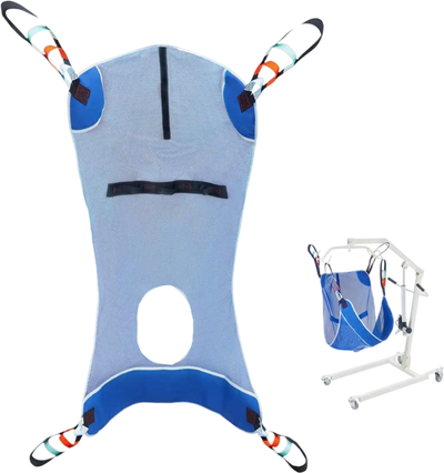 Vevor Patient Lift Sling Full Body with Commode Opening Large New