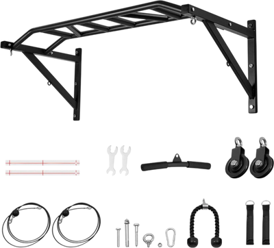 Vevor Wall Mounted Pull-Up Bar Multi-Grip 50