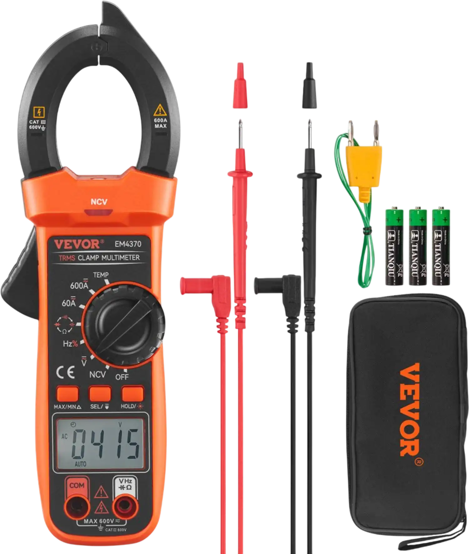 Vevor Clamp Meter Digital True RMS AC/DC Multimeter New