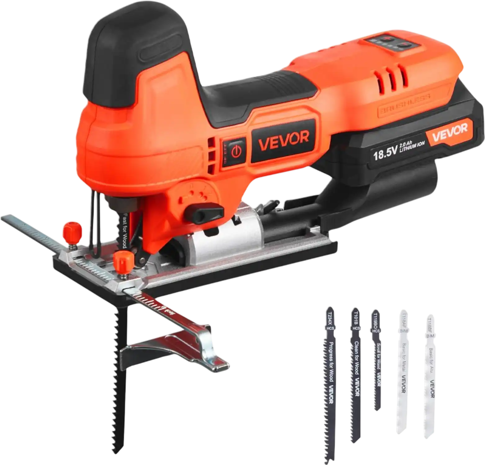 Vevor Cordless Jig Saw 20V Brushless Motor 3500 SPM New