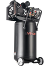 VEVOR 25-Gallon Air Compressor, 2HP 5.5 SCFM at 90PSI, Max 200PSI Pressure Oil-Lubricated Air Compressor Tank, Portable on Wheels for Auto Repair, Tire Inflation, Spray Painting, Woodwork Nailing, 120V
