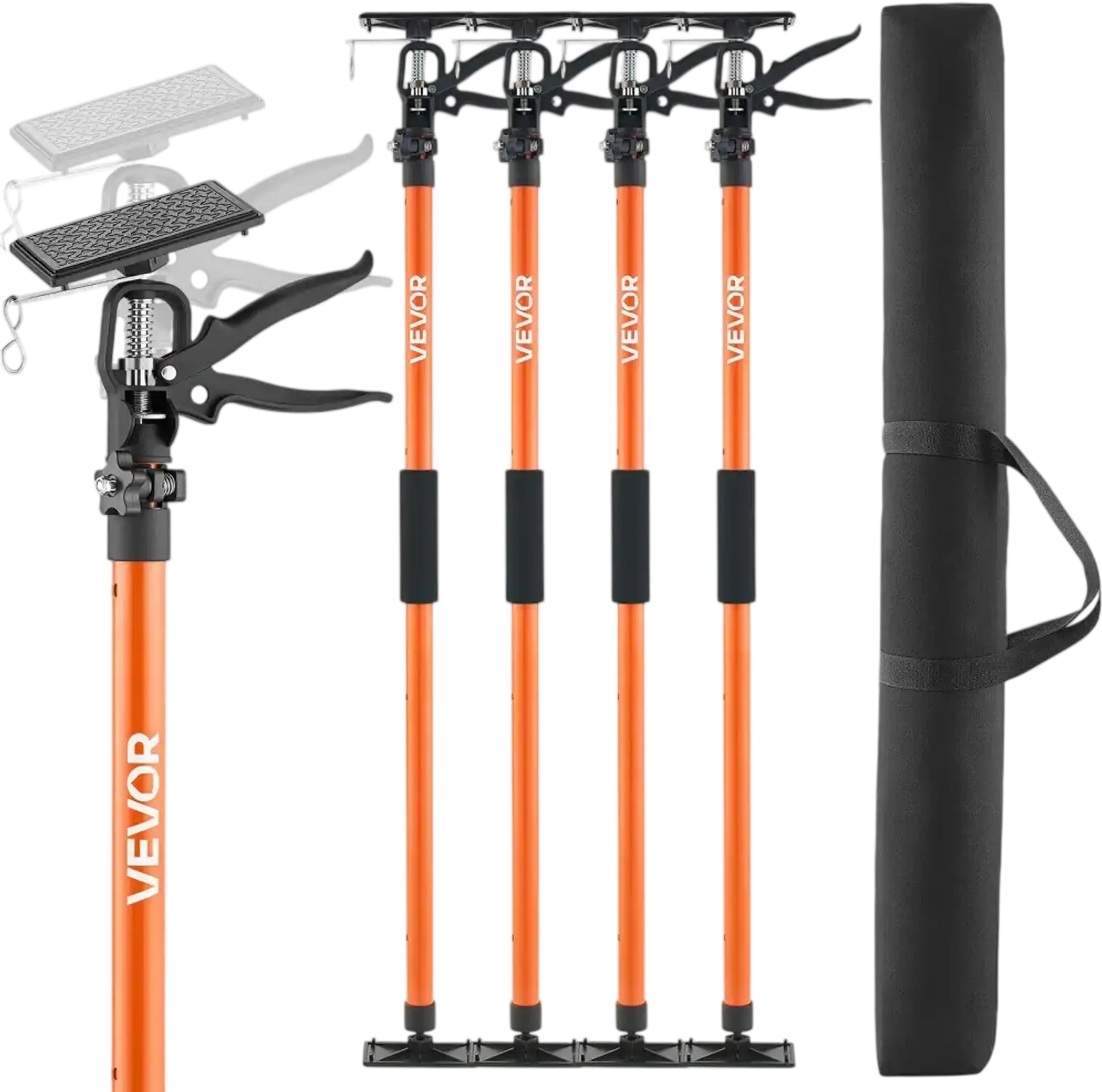 Vevor Cabinet Jack Support Pole 4-Pack Telescopic Quick Support Rod New