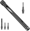 VEVOR Core Drill Bit, 1 inch Diameter, 9-1/2 inch Drilling Depth, 5/8-11 Internal Thread, Diamond Dry Coring Bit with 3 Adapters, Pilot Drill and Hex Wrench, for Concrete, Red Bricks, and Masonry